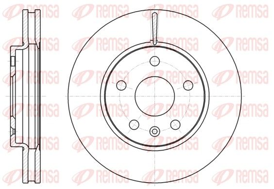 REMSA OPEL диск тормозной передний 296*30 Insignia 08-.