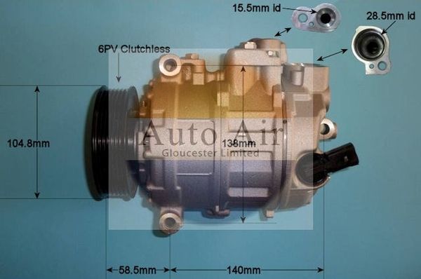 Auto Air Gloucester 14-1126P Compressor, air conditioning