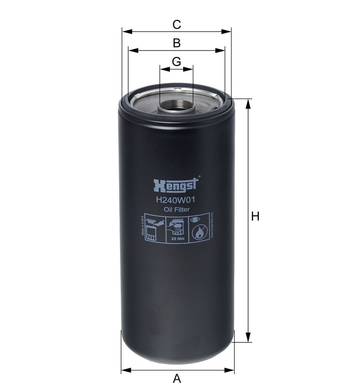 Olejový filtr H240W01