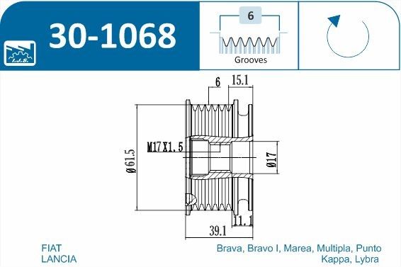 Механізм вільного ходу генератора, Ijs 30-1068