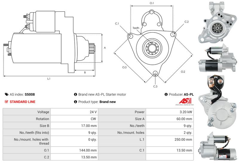 AS-PL S5008 Starter