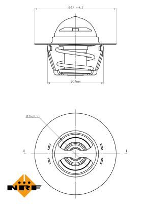 NRF 725128 Thermostat, coolant