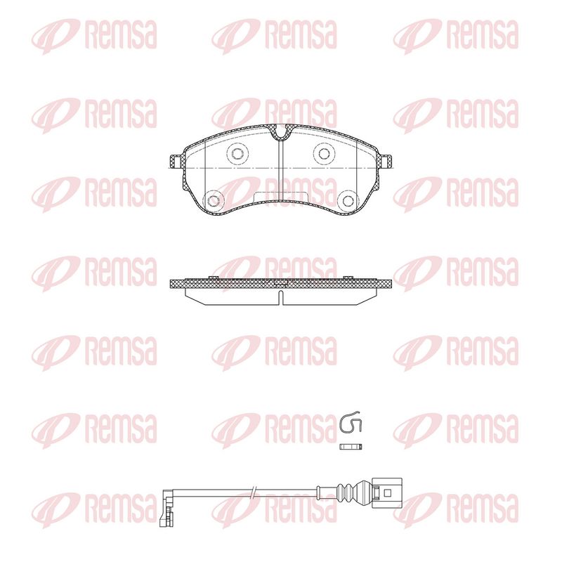 REMSA 1830.01 Brake Pad Set, disc brake