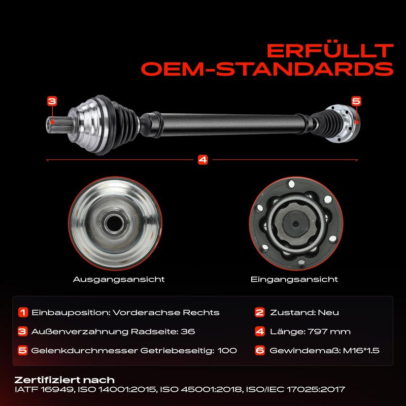 Frankberg 5481FB0010634 Drive Shaft