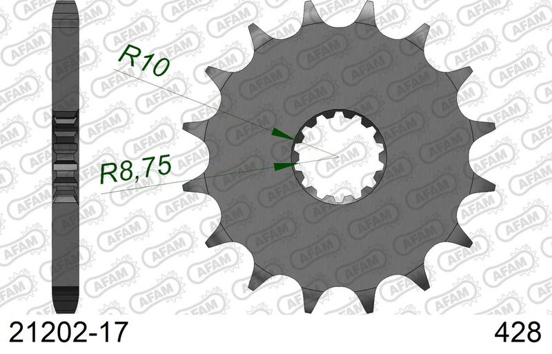 Roata dintata AFAM 21202-17