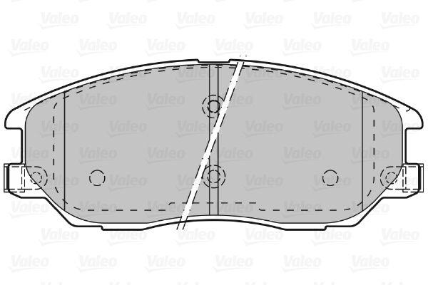 VALEO 598871 Brake Pad Set, disc brake