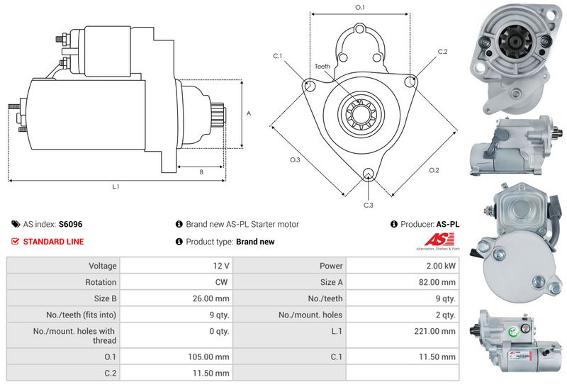 AS-PL S6096 Starter