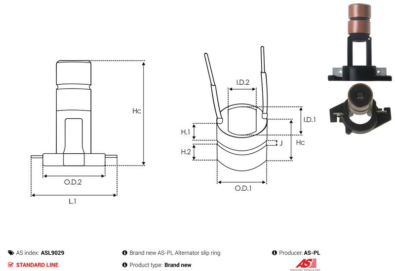 Rõngas, generaator, AS-PL ASL9029