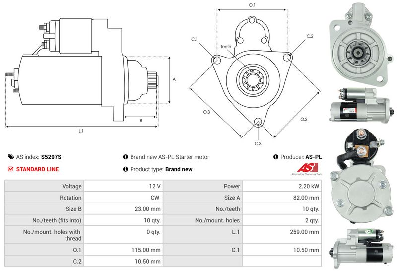 AS-PL S5297S Starter