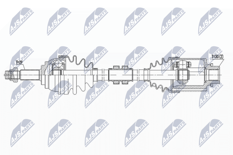 NTY hajtótengely NPW-NS-088