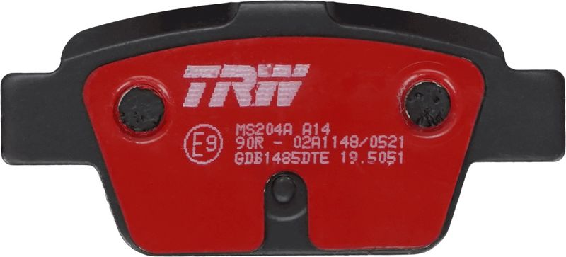 Piduriklotsi komplekt, ketaspidur, TRW GDB1485DTE