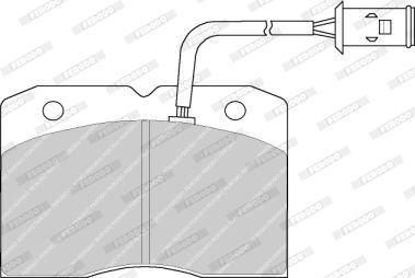 FERODO FVR655 Brake Pad Set, disc brake