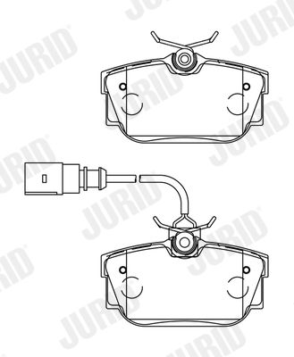 JURID 573049J Brake Pad Set, disc brake