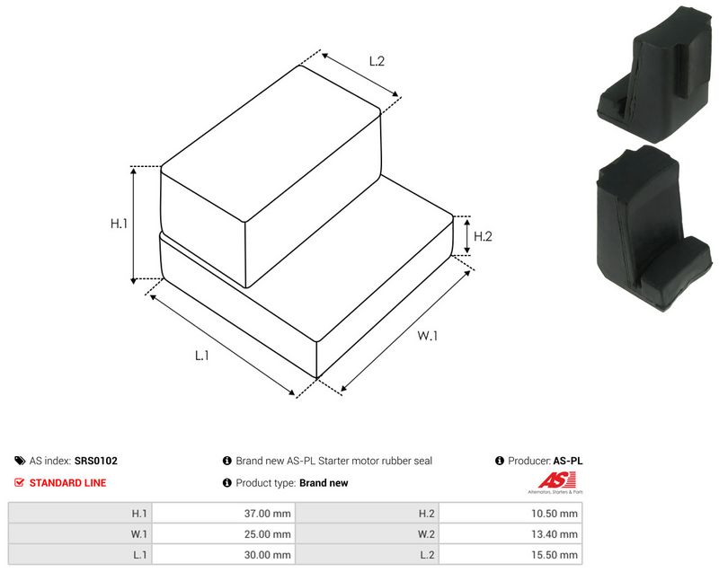 AS-PL SRS0102 Repair Kit, starter