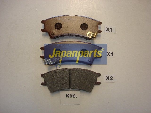 JAPANPARTS Stabdžių trinkelių rinkinys, diskinis stabdys