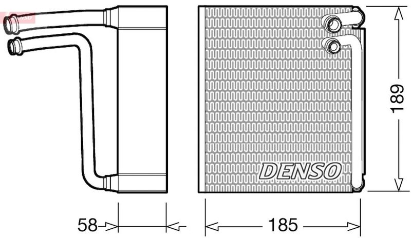 Denso Air Conditioning Evaporator DEV09025