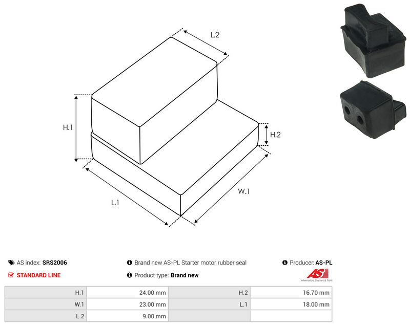 AS-PL SRS2006 Repair Kit, starter