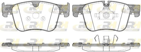 Комплект гальмівних накладок, дискове гальмо, Roadhouse 21560.00