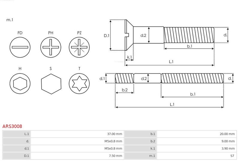 Ремонтний комплект, генератор, Auto Starter ARS3008