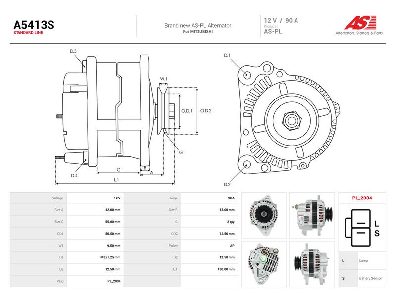 This part match OEM code: A003TA3098AM