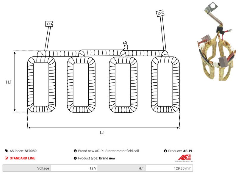 AS-PL SF0050 Field Winding, starter