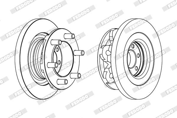 FERODO FCR313A Brake Disc