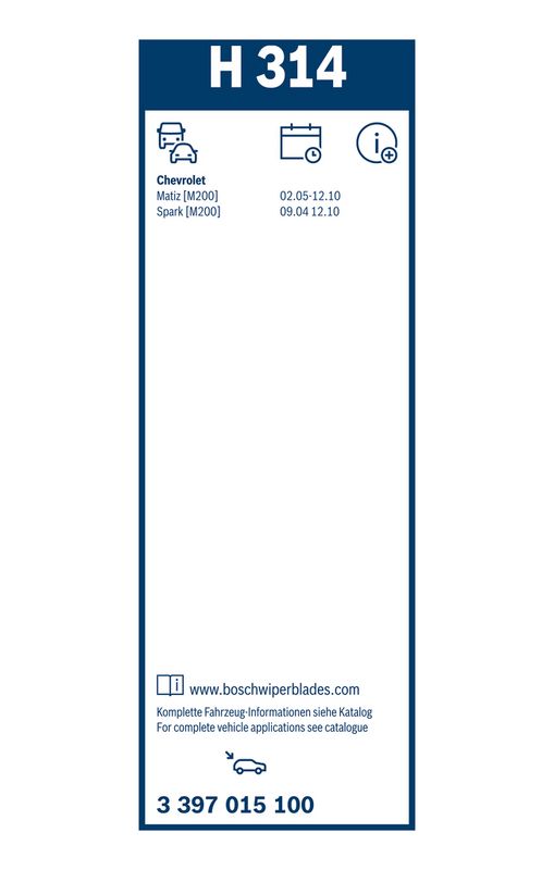 BOSCH 3 397 015 100 Wiper Blade