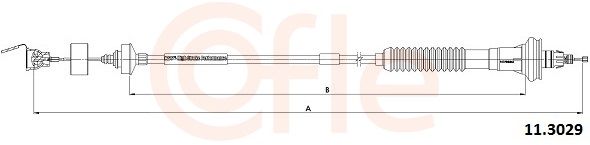Тросовий привод, привод зчеплення, Cofle 11.3029
