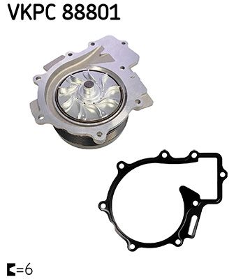 SKF VKPC 88801 Water Pump, engine cooling