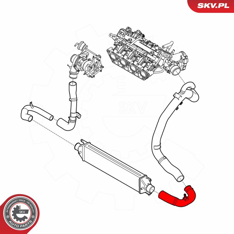 ESEN SKV 43SKV229 Charge Air Hose