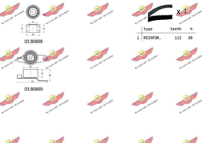 AUTOKIT 04.5141 Timing Belt Kit