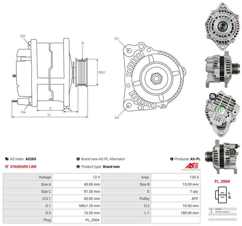 Generaator, AS-PL A5269