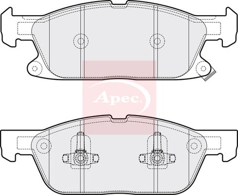 APEC Brake Pad Set, disc brake PAD2081