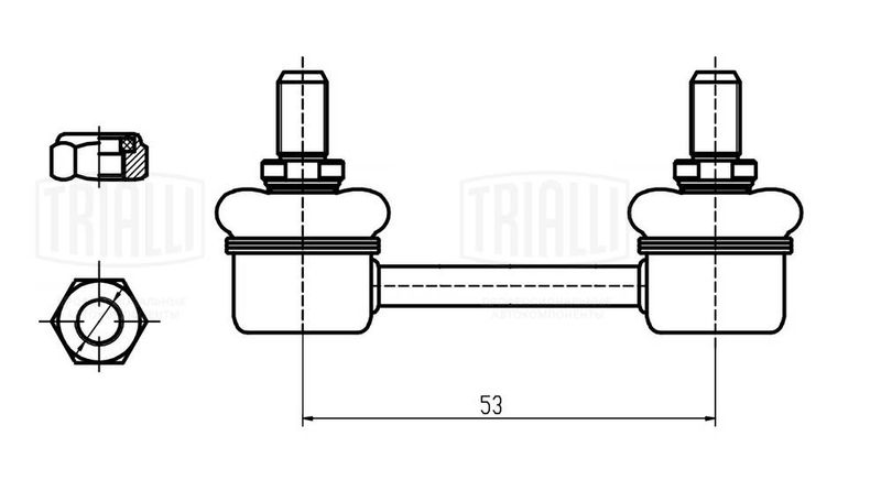 TRIALLI SP0812 Link/Coupling Rod, stabiliser bar