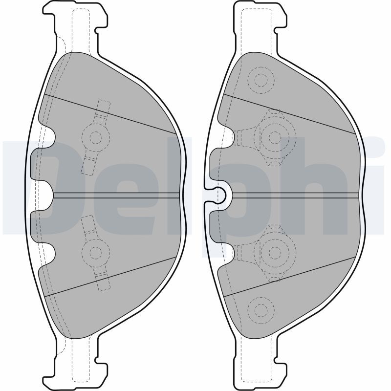Delphi LP2041 Brake Pad Set, disc brake