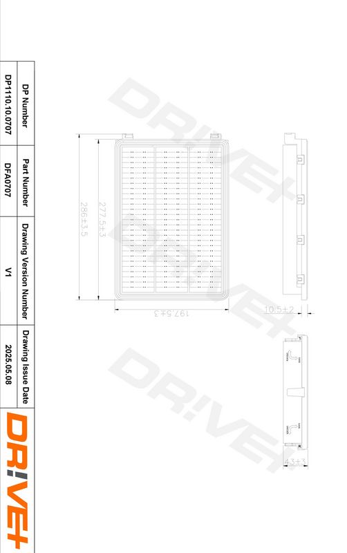 Filtru aer DP1110.10.0707 Dr!ve+