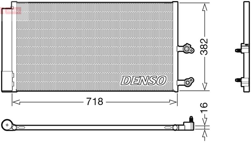 DENSO kondenzátor, klíma DCN33014