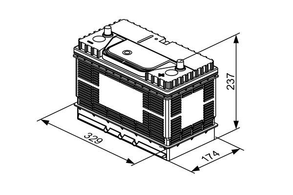 Стартерний акумулятор, Bosch 0092T30520