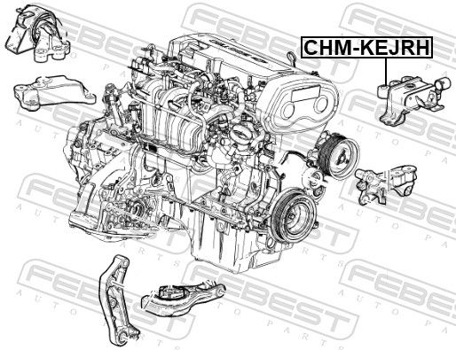 FEBEST CHM-KEJRH Mounting, engine