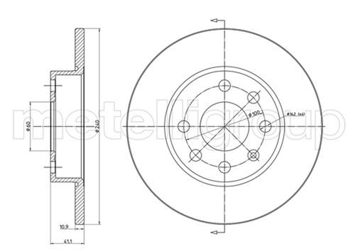 METELLI 23-0568C Brake Disc