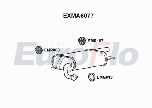 Глушник универсал MAZDA 6 (GH) 08-12 RFJ840100B