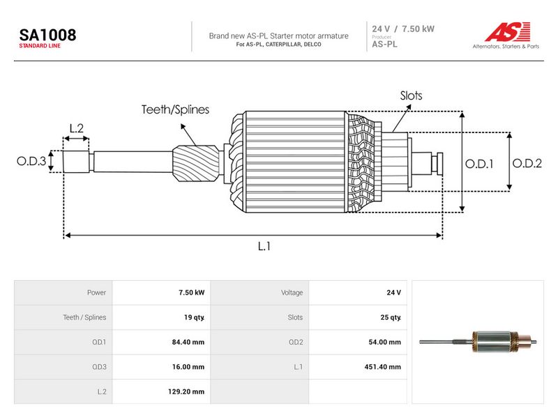 Ankur, starter, AS-PL SA1008