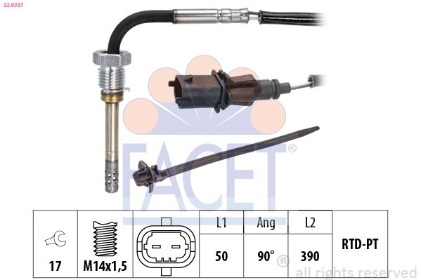 FACET Sensor, uitlaatgastemperatuur 22.0337