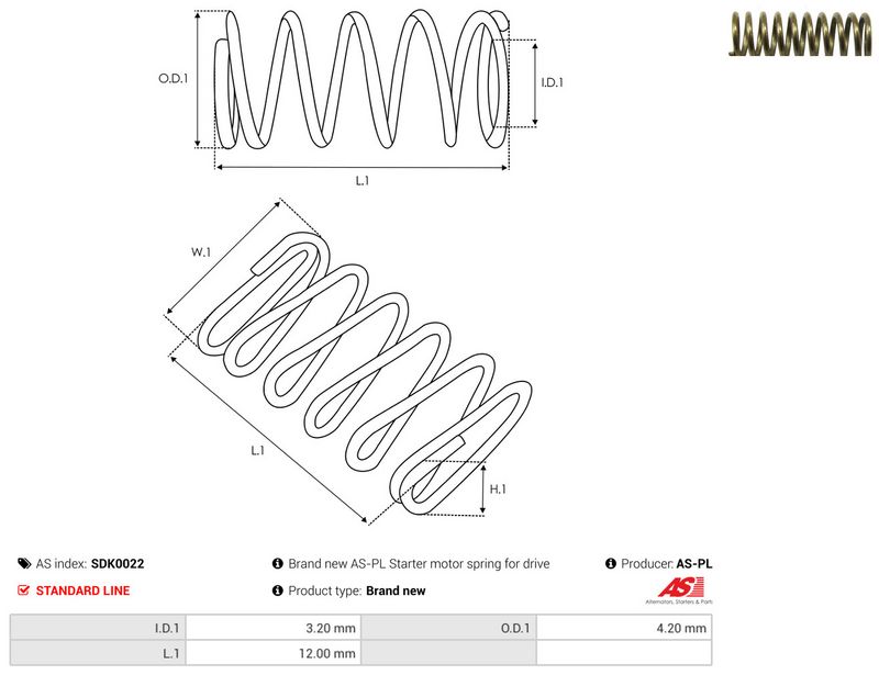 AS-PL SDK0022 Repair Kit, starter
