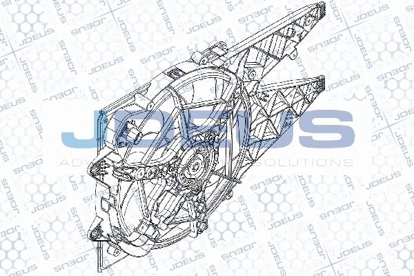 JDEUS ventilátor, motorhűtés EV896000