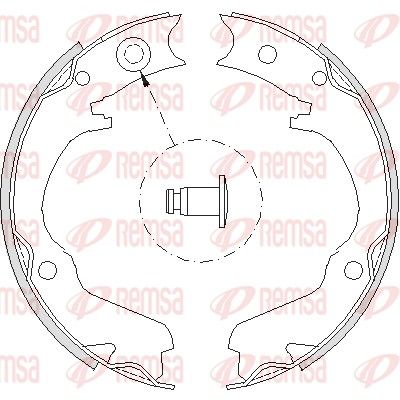 REMSA Колодка ручного тормоза Subaru Forester -07