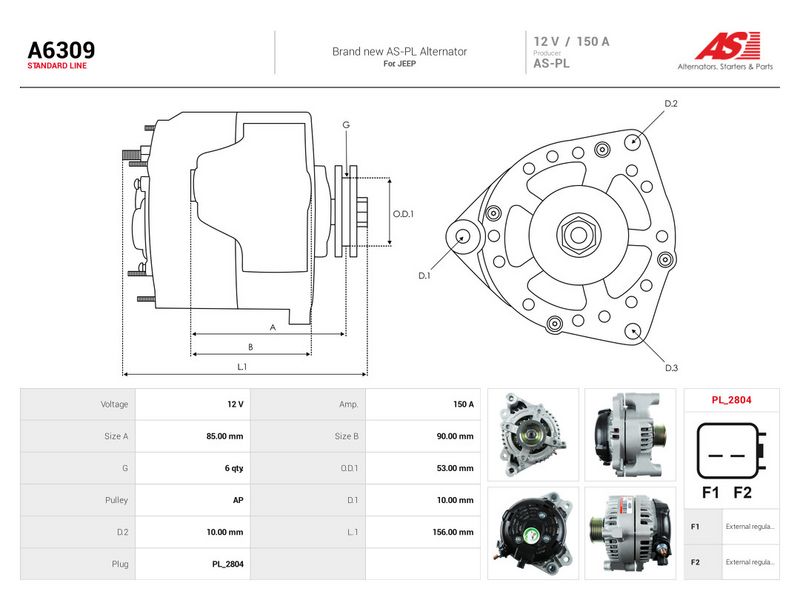Generaator, AS-PL A6309