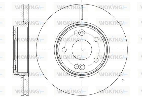 Гальмівний диск, Woking D669710