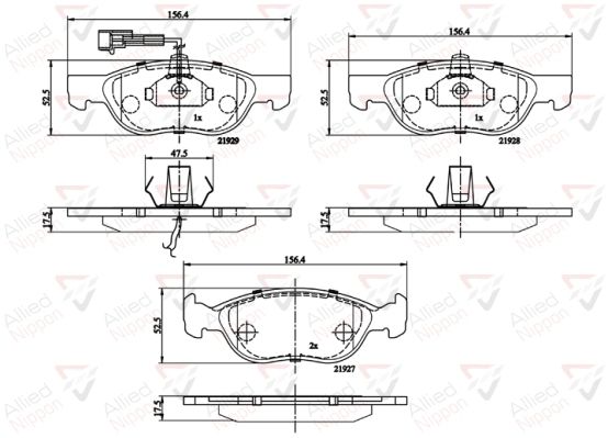 Comline ADB1477 Brake Pad Set, disc brake