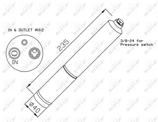 NRF 33224 Dryer, air conditioning